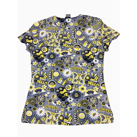 Minions The Rise Of Gru Womens Scrub Top Small - Picture 9 of 12